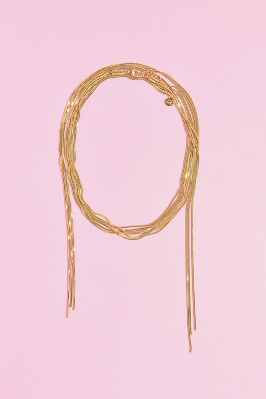 Spiral Y Shaped Necklace Necklaces mure + grand 