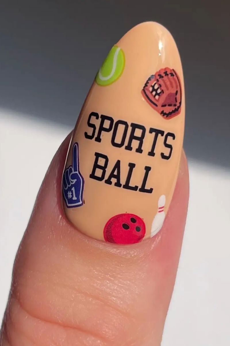 Sports Ball Nail Art Stickers Nail Deco Beauty 