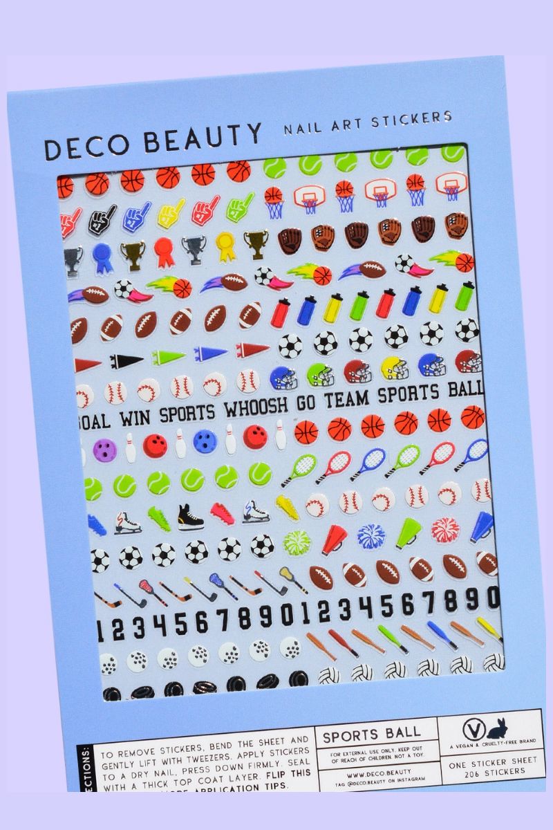 Sports Ball Nail Art Stickers Nail Deco Beauty 