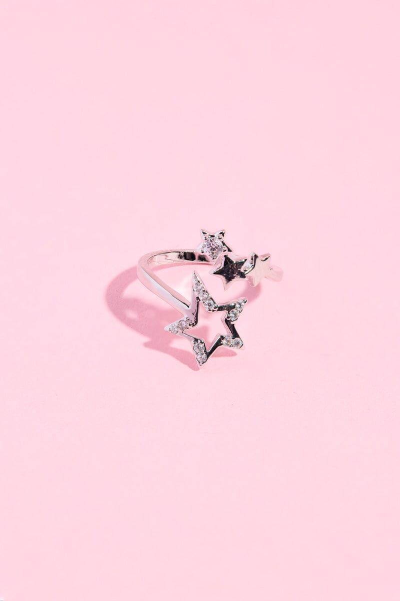 Starburst Shine Nail Ring Rings mure + grand Silver 