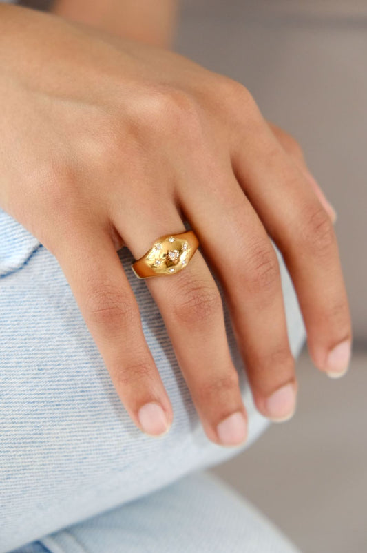 Starlight Stacking Ring Ring mure + grand 