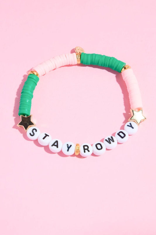 Stay Rowdy Inspirational Beaded Bracelet Bracelet mure + grand 