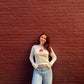 Stay Sweet Long Sleeve Baby Tee Baby Tee mure + grand 