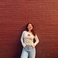 Stay Sweet Long Sleeve Baby Tee Baby Tee mure + grand 