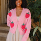 Strawberry Puff Cardigan Top mure + grand 