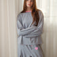 Striped Blue Lounge Set Clothing mure + grand 