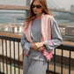 Striped Blue Lounge SetMure + Grand