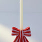 Striped Bow Taper Candle Holder Home Decor DOIY Designs 