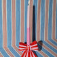 Striped Bow Taper Candle Holder Home Decor DOIY Designs 