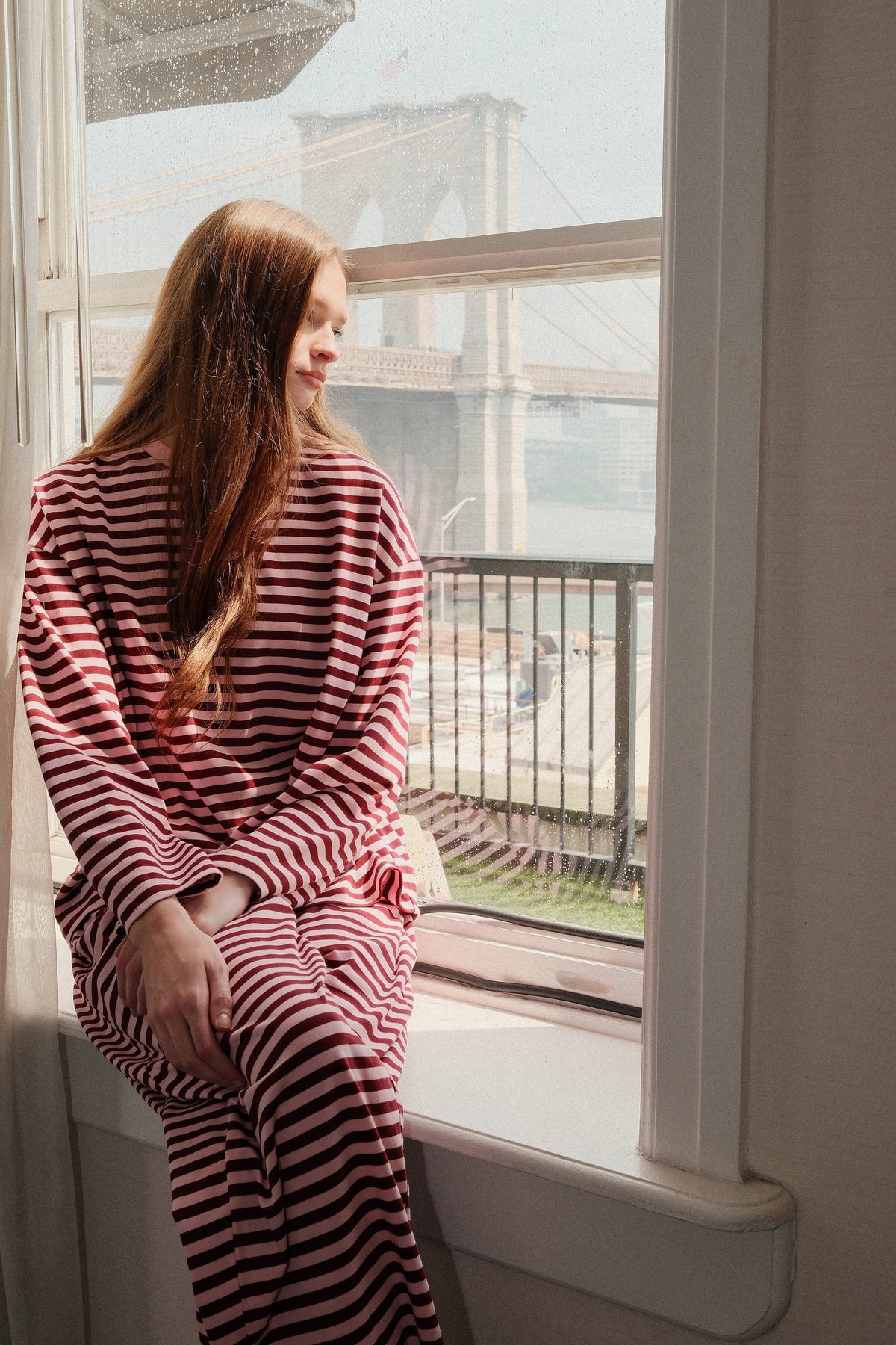 Striped Pink Lounge SetMure + Grand