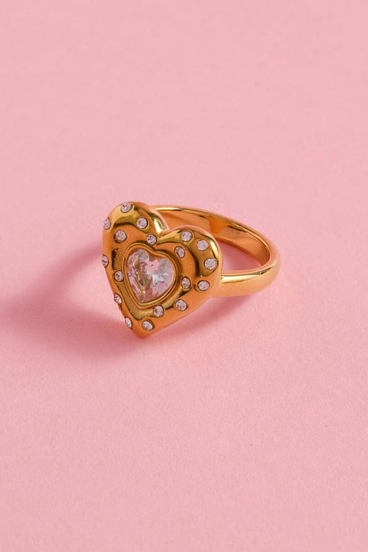 Stunning Heart Stacking Ring Rings mure + grand 