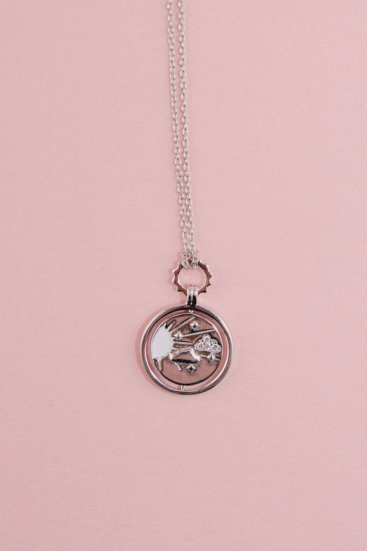 Sunny Skies Spinning Pendant Sterling Silver Necklace Necklaces mure + grand 