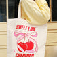 Sweet Like Cherries Canvas Tote Bag Canvas Tote Bag mure + grand 