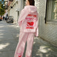 Sweet Like Cherries Wide Leg Sweatpants Clothing mure + grand 