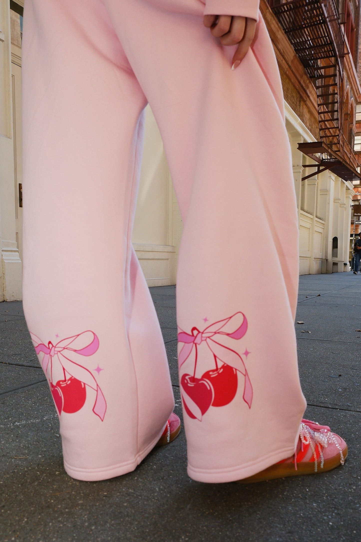 Sweet Like Cherries Wide Leg Sweatpants Clothing mure + grand 