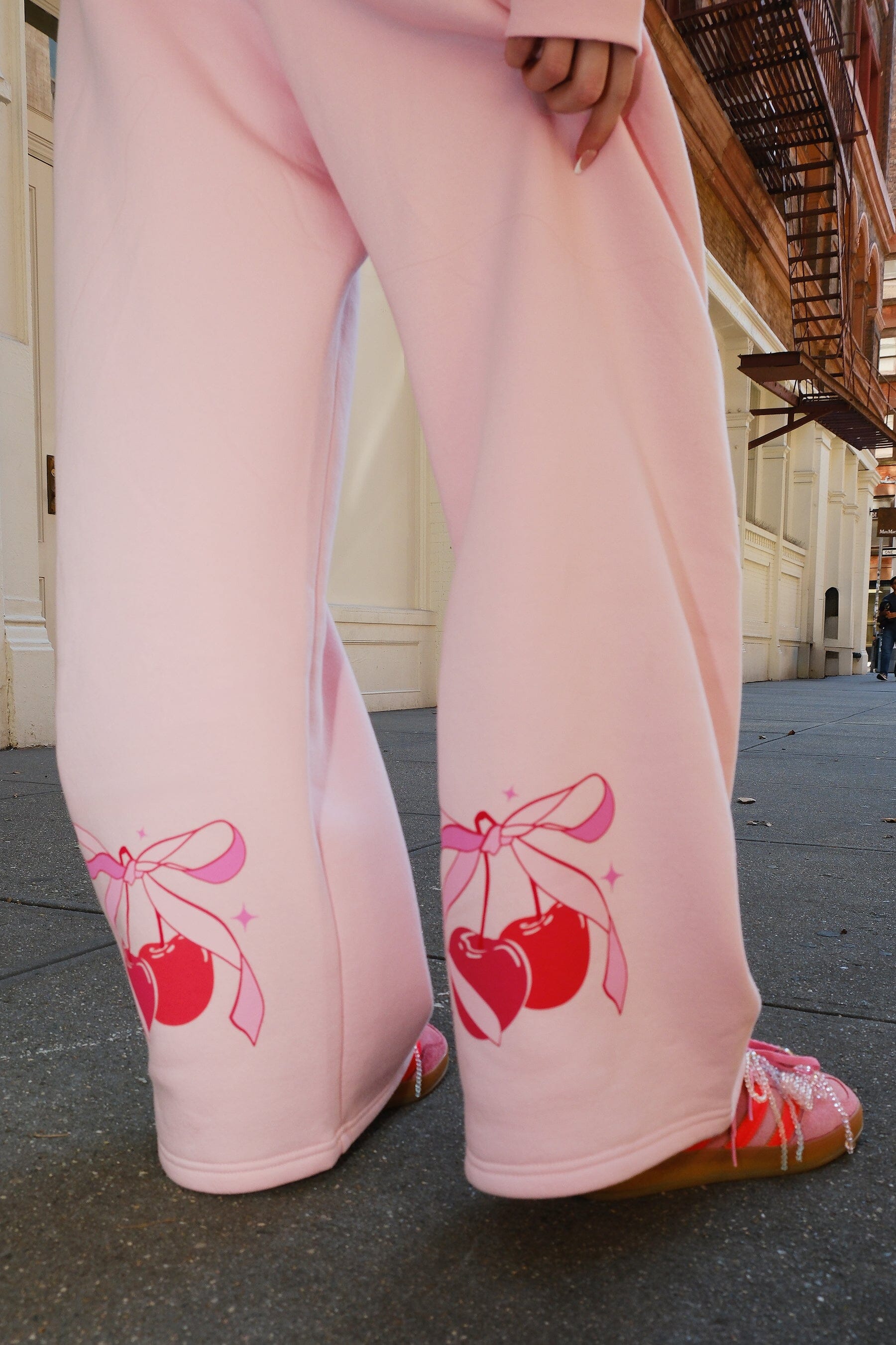 Sweet Like Cherries Wide Leg Sweatpants Clothing mure + grand 