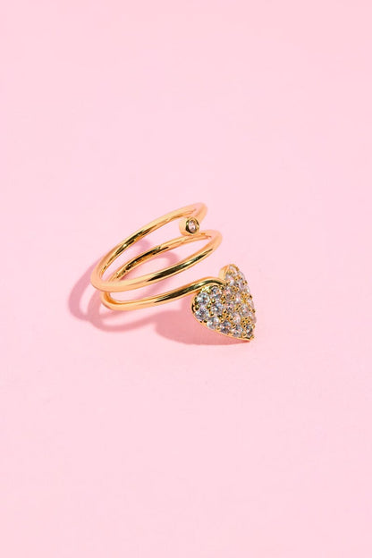 Sweetheart Nail Ring Rings mure + grand Silver 