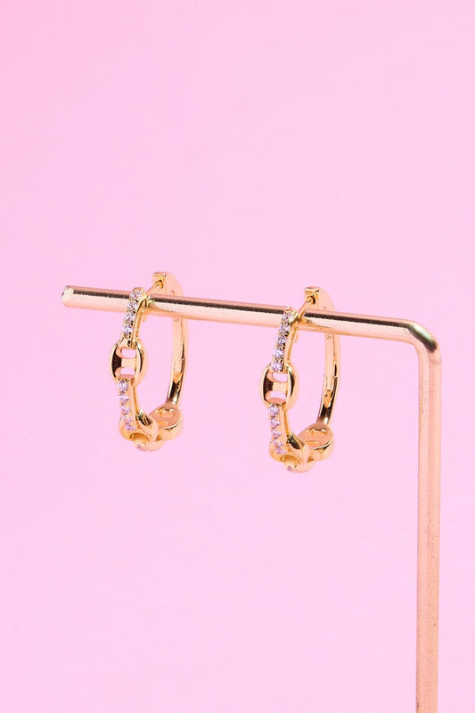 Tabby Sterling Silver Hoop Earrings Earrings mure + grand 