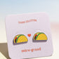 Taco Enamel Charm Stud Earrings Earrings mure + grand 