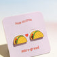 Taco Enamel Charm Stud Earrings Earrings mure + grand 