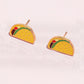 Taco Enamel Charm Stud Earrings Earrings mure + grand 