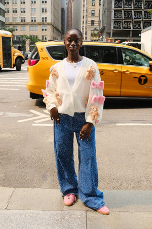 Teddy Weddy Puff Cardigan
