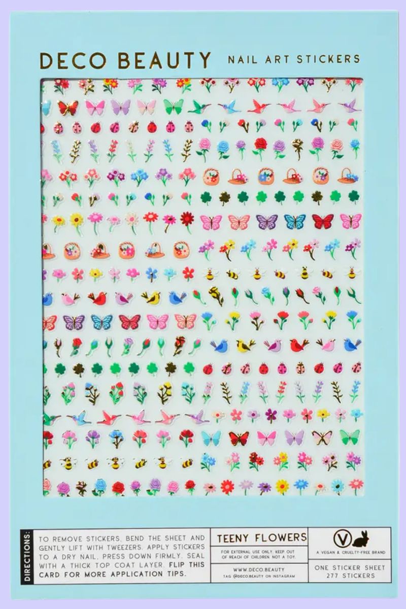 Teeny Flowers Nail Art Stickers Nail Deco Beauty 