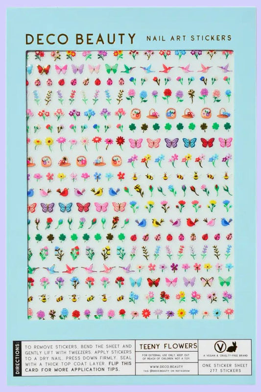 Teeny Flowers Nail Art Stickers Nail Deco Beauty 