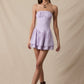 Thalia Tiered Lace Down Tube Mini Dress Clothing Sky to Moon 