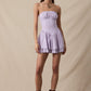 Thalia Tiered Lace Down Tube Mini Dress Clothing Sky to Moon 