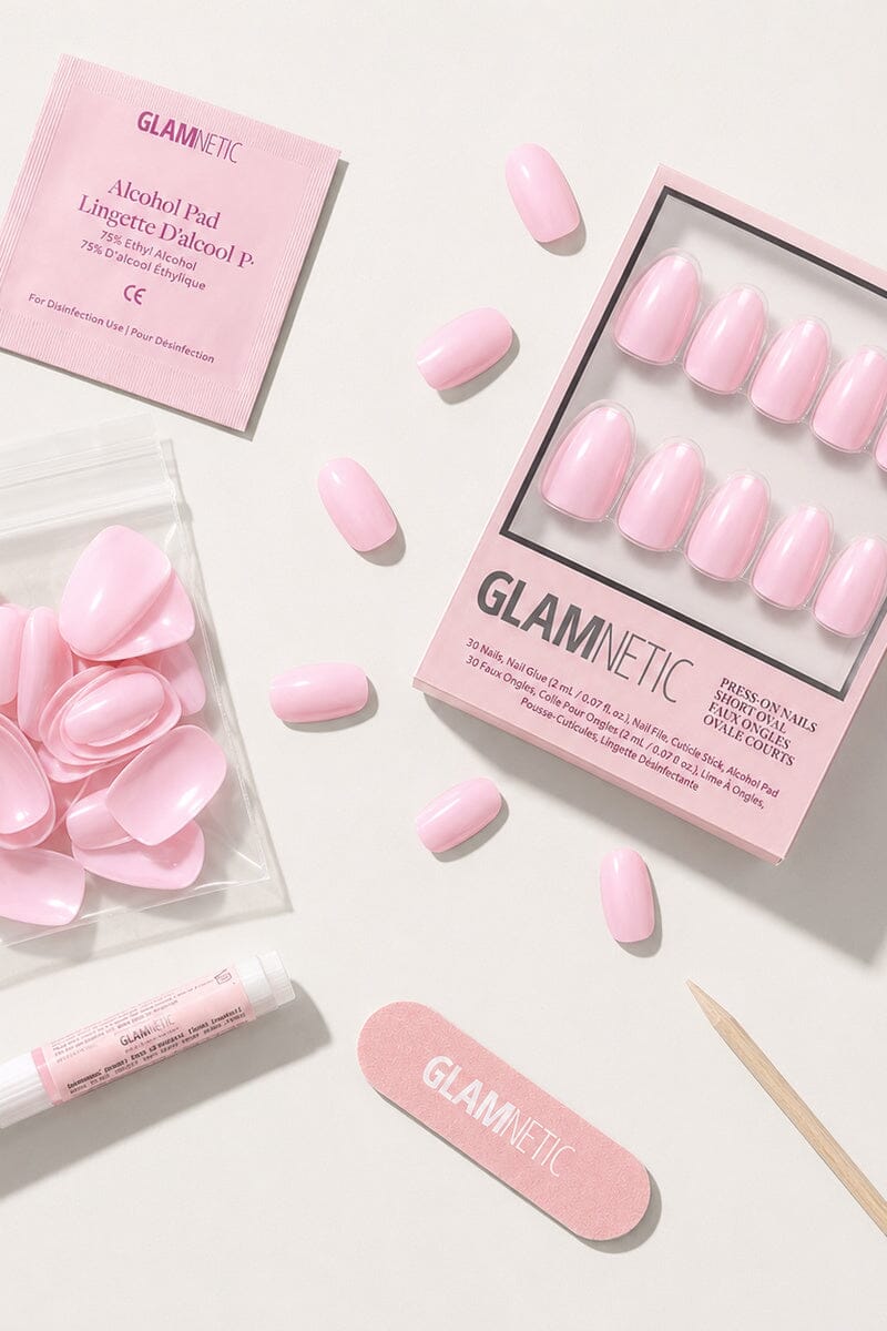 Think Pink Press-On Nails Nail Glamnetic 