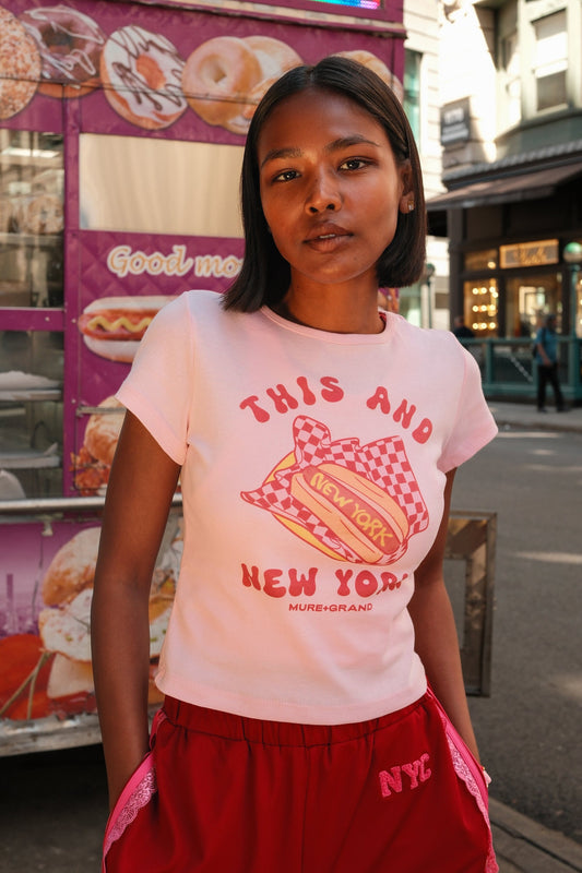This and New York Graphic Baby Tee t-shirt mure + grand 