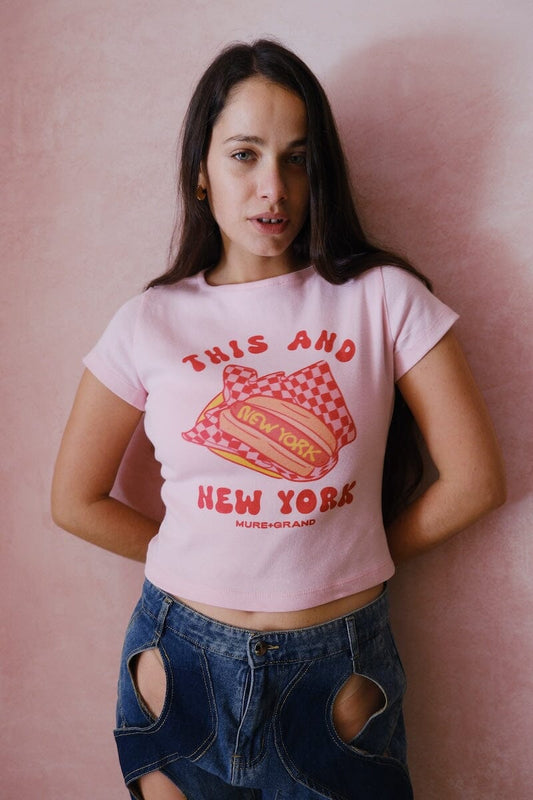 This and New York Graphic Baby Tee t-shirt mure + grand 