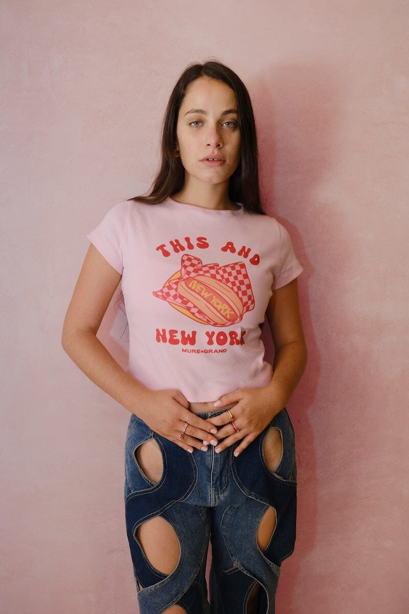 This and New York Graphic Baby Tee t-shirt mure + grand 