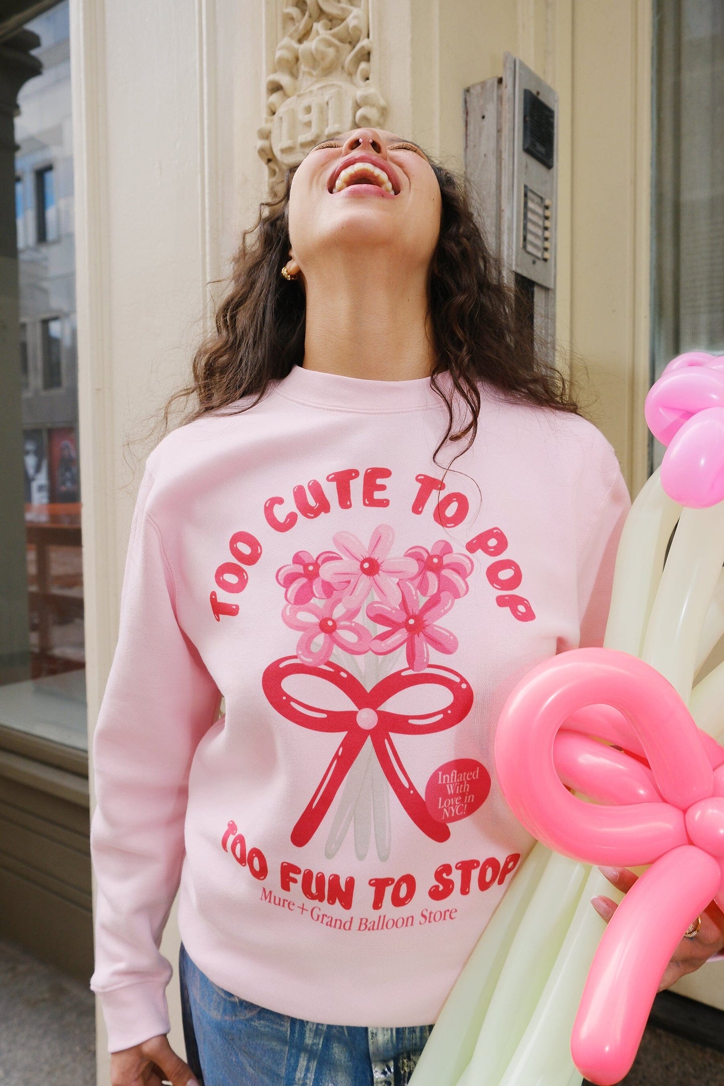 Too Cute To Pop Too Fun to Stop Graphic Sweatshirt sweatshirt mure + grand 