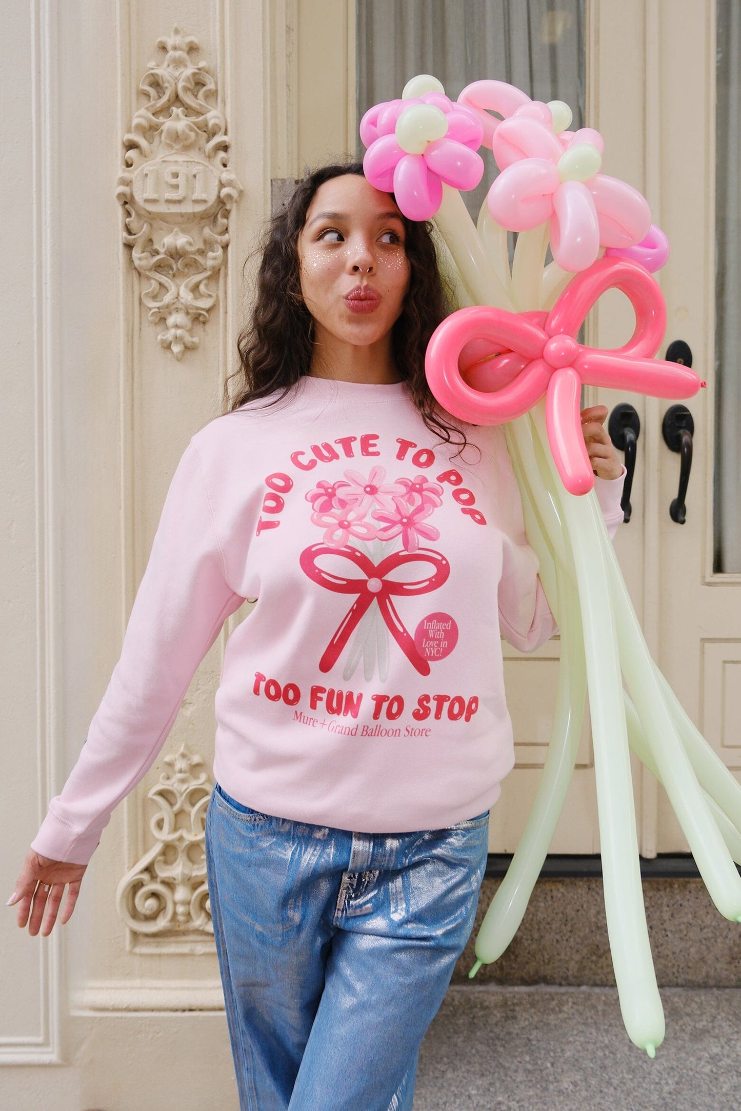 Too Cute To Pop Too Fun to Stop Graphic Sweatshirt sweatshirt mure + grand 