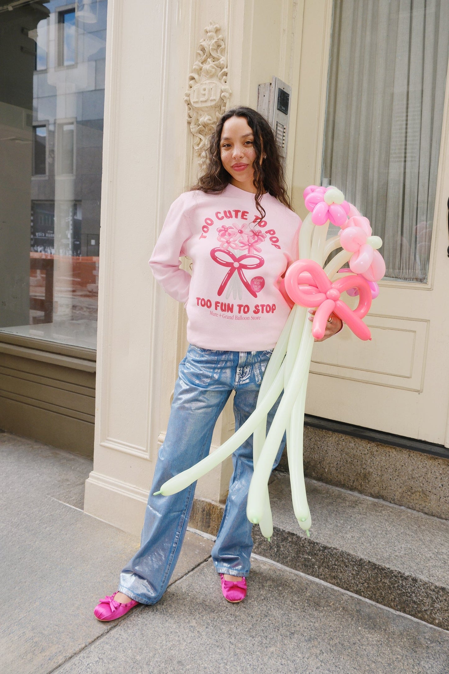 Too Cute To Pop Too Fun to Stop Graphic Sweatshirt sweatshirt mure + grand 