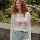 Too Pretty to Rush Long Sleeve Baby Tee Baby Tee mure + grand 