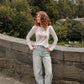 Too Pretty to Rush Long Sleeve Baby Tee Baby Tee mure + grand 