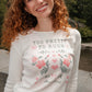 Too Pretty to Rush Long Sleeve Baby Tee Baby Tee mure + grand 