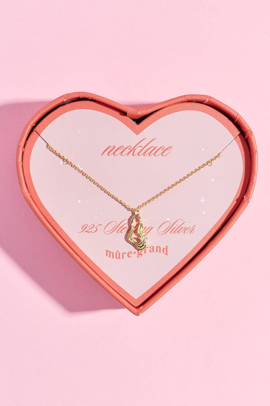 Twisted Wave Drop Sterling Silver Necklaces Rings mure + grand 