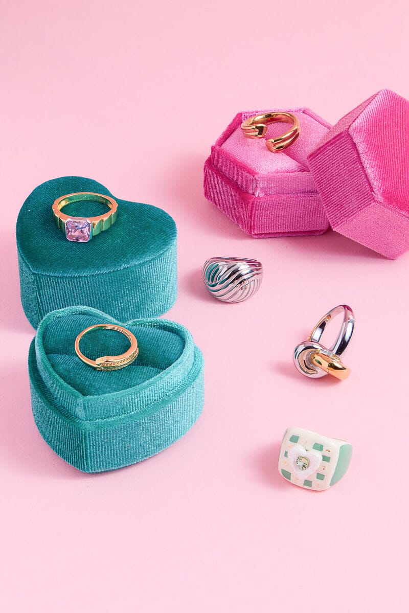 Two-Tone Knot Stacking Rings Rings mure + grand 