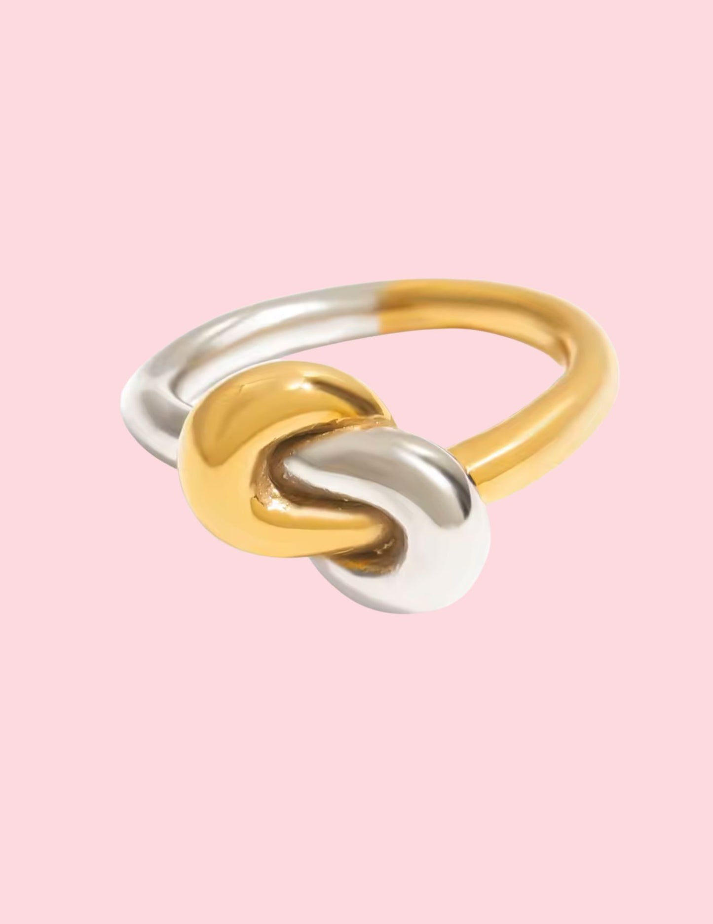 Two-Tone Knot Stacking Rings Rings mure + grand 