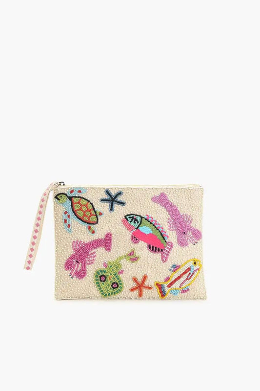 Underwater Tales Beaded Wristlet Bags America & Beyond 