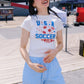 USA Soccer Baby Tee t-shirt mure + grand 