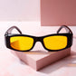 Vacanza Rectangle Frame Sunglasses Sunglasses mure + grand Black/Yellow 