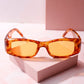 Vacanza Rectangle Frame Sunglasses Sunglasses mure + grand Tortoise/Orange 