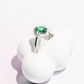 Vanessa Stone Midi Ring in Silver Rings mure + grand Emerald 