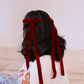 Velvet Long Tail Bow Hair Clip Hair Accessory mure + grand Brown 