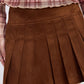 Vivian Suede Mini Pleaded Skirt Clothing Emory Park 